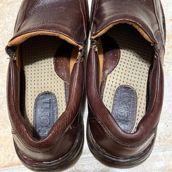 Born‎ Mens Brown Size 10M Leather Slip-On Loafer Shoes Sanitized Great Condition main image 10
